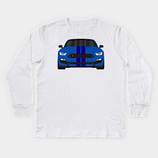 GT350R PERFORMANCE BLUE Kids Long Sleeve T-Shirt